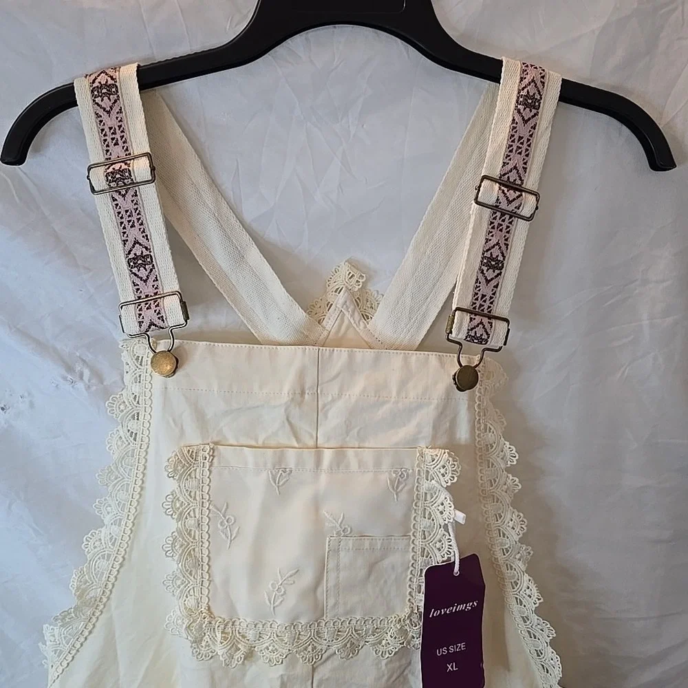 Overall Boho Cream Maxi Dress - Picture 3 of 16